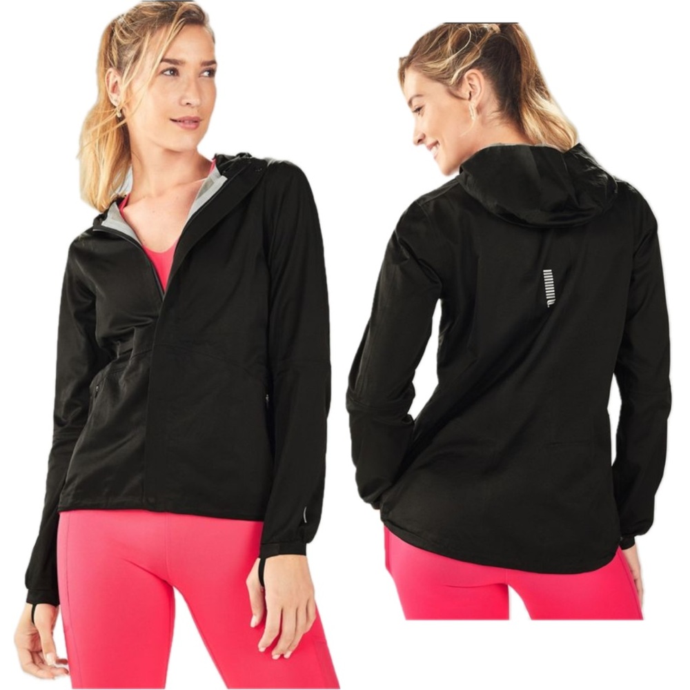 Fabletics Sierra Running Jacket Hooded Windbreaker Jacket Women’s Small